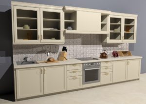 Кухонный фартук с изразцовой плиткой ручной работы Амон-Ра
