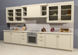 Кухонный фартук с изразцовой плиткой ручной работы Амон-Ра